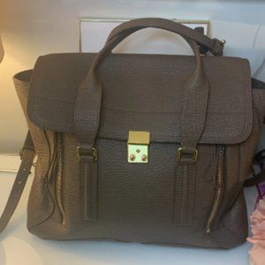 3.1 Phillip Lim Large 14x13 Brown Pashli Satchel NWOT